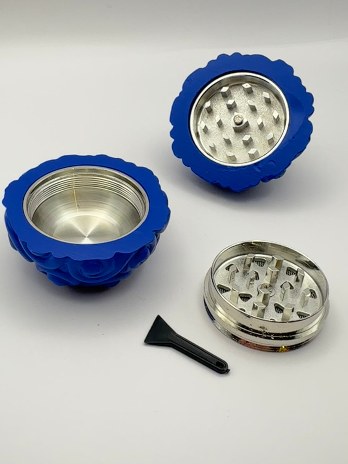 Teufelsfrucht Grinder 3-teilig – Kräuter & Tabakmühle aus Zinklegierung | Crusher für Gewürze & Tabak