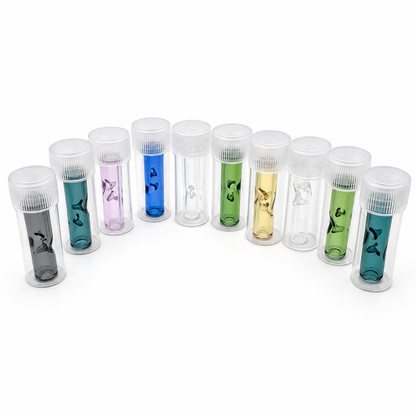 Glasfilter Tips 8 mm 10er-Pack mit rundem Mundstück – Ansicht 2